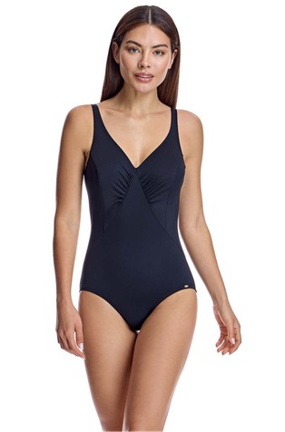 One-piece V-neck swimsuit