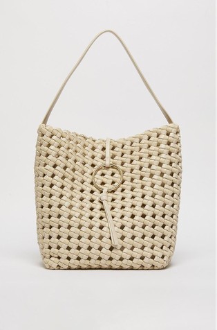 Tote torba iz prepletenega umetnega usnja