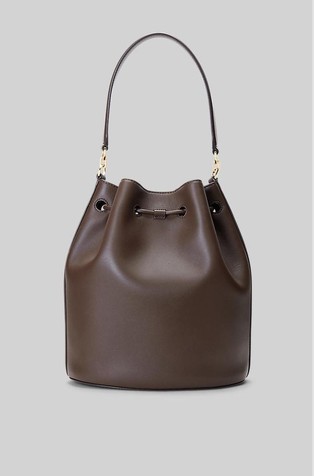 Ralph Lauren Leather Large Andie Drawstring Bag in 2023