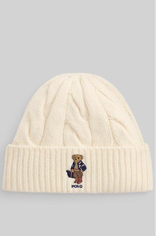 Polo Bear Cable Wool-blend Beanie
