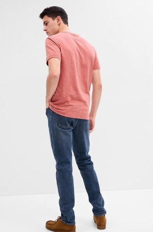 GAP Moške Slim Taper jeans hlače Modra - Medium Indigo 2