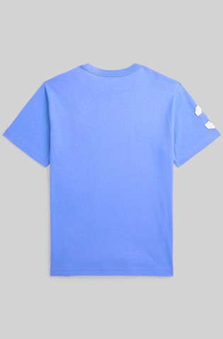 RALPH LAUREN Big Pony majica s kratkimi rokavi iz bombažnega jerseya Modra - Harbor Island Blue 2