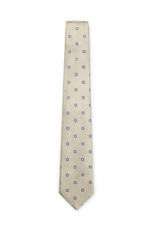 Silk tie with jacquard pattern