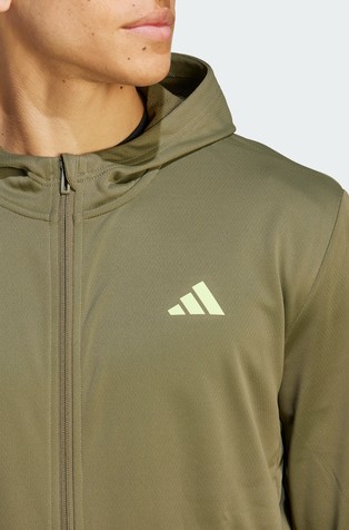ADIDAS Train Essentials Seasonal Training jopa s kapuco Zelena - Green 3