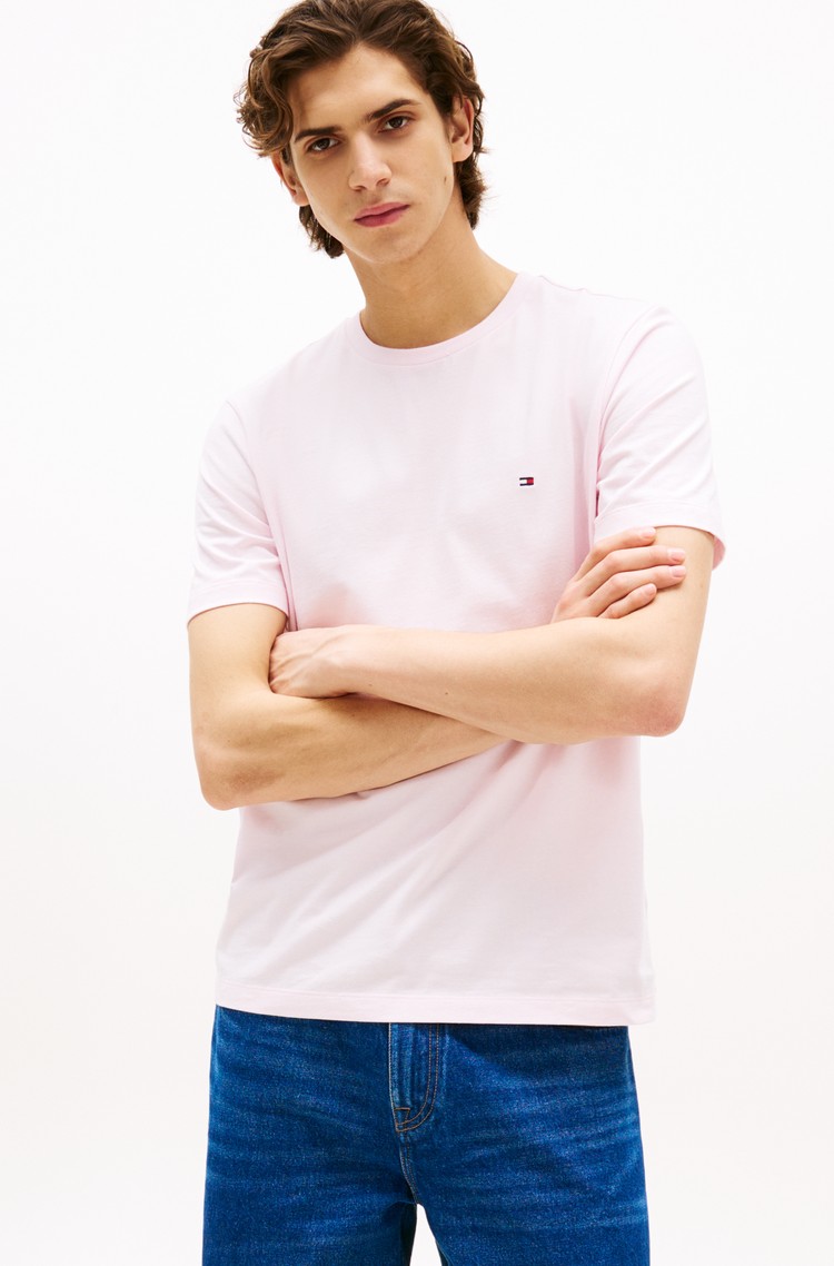TOMMY HILFIGER Regular fit majica iz trajnostnega bombaža Roza - Soft Pink 