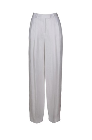 Lanene hlače z gubami