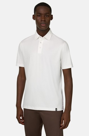 Cotton and Silk Blend Polo Shirt
