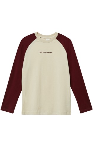 Majica z dolgimi rokavi in barvnimi bloki