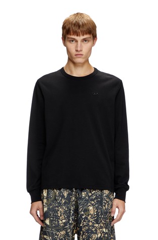Long-sleeve T-shirt with logo embroidery
