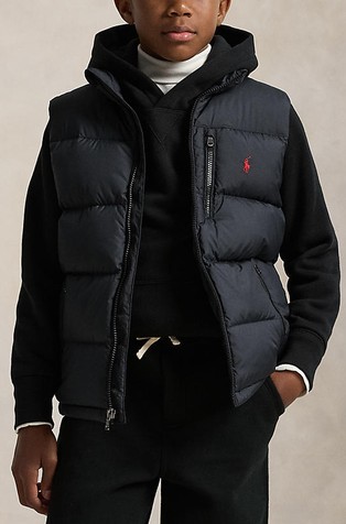 Water-repellent Quilted Down Vest
