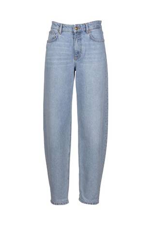 Barrel fit cotton jeans