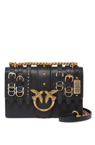 Love Bag small crossbody bag in leather with straps