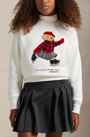 Polo Bear fleece boxy sweatshirt