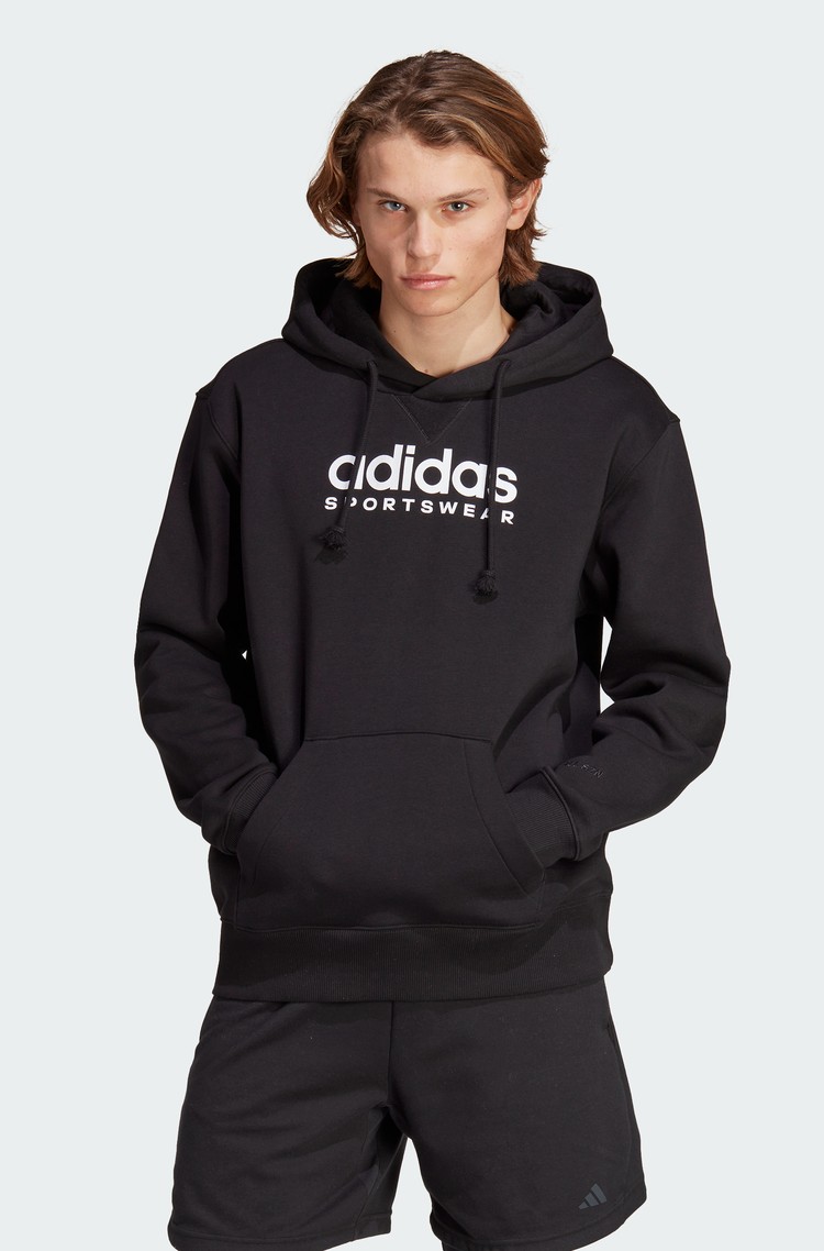 ADIDAS All SZN Graphic pulover s kapuco Črna - Black 