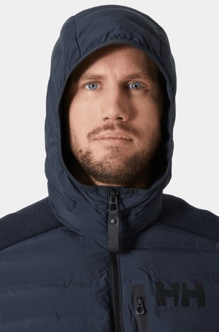 HELLY HANSEN Arctic Ocean prešita bunda s kapuco iz kombinacije tkanin Modra - Dark Blue 3