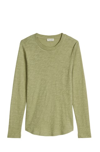 Long-sleeve tee in organic cotton