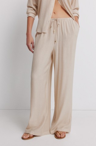 Široke hlače iz viskozne mešanice