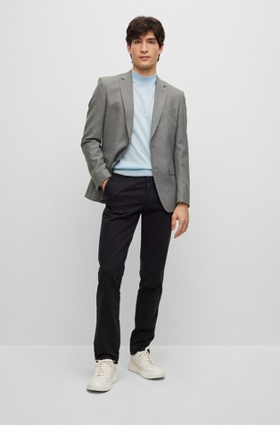 HUGO BOSS Slim fit chinos in a stretch-cotton blend Black 3