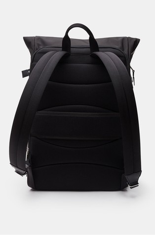 HUGO BOSS Multi-pocket roll-top backpack Black 2
