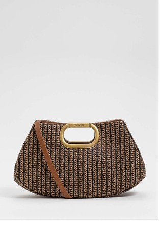 Maxi pisemska torbica v videzu rafije