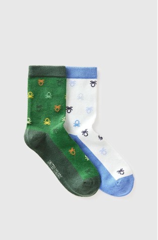 Paket 2 parov nogavic z vzorcem