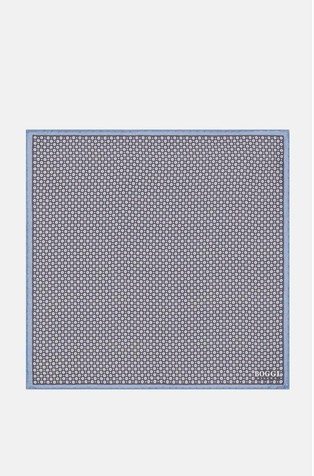 Micro Patterned Silk Pocket Square