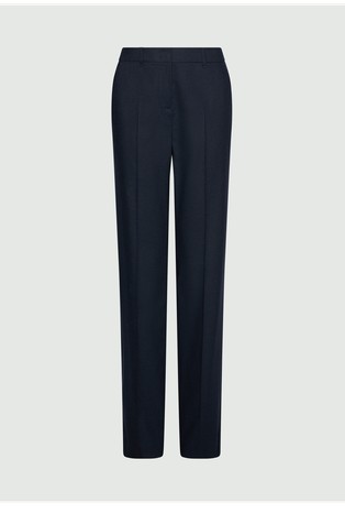 Slim fit hlače iz volnene mešanice