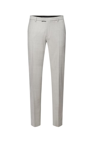 Slim fit hlače iz raztegljive volnene mešanice