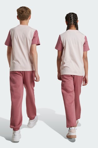 ADIDAS Essentials Small Logo Fleece Joggers Kids Pink 3