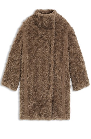 Plašč iz umetnega krzna