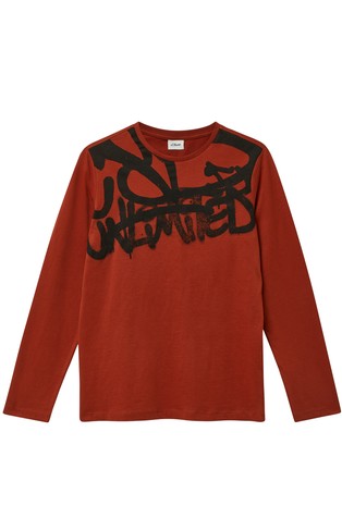 Long sleeve with graffiti print