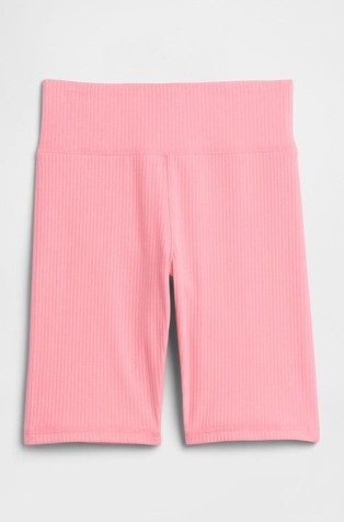 Kids Pull-On Ribbed Bike Shorts