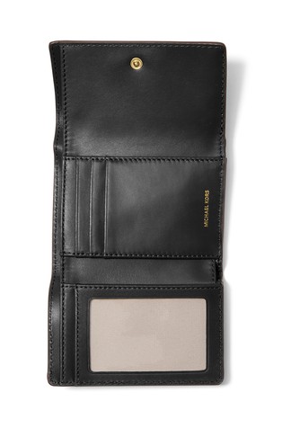 MICHAEL KORS Bryant Medium Pebbled Leather Wallet Black 3