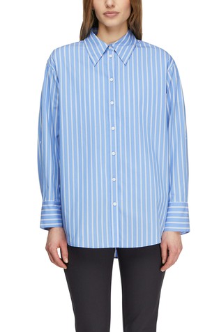 Oversized fit srajca s črtastim vzorcem