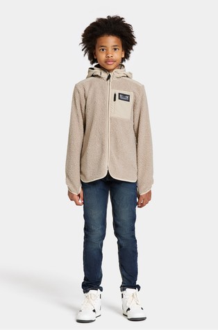 DIDRIKSONS Exa Kids' Full-Zip With Hood Beach Beige 5
