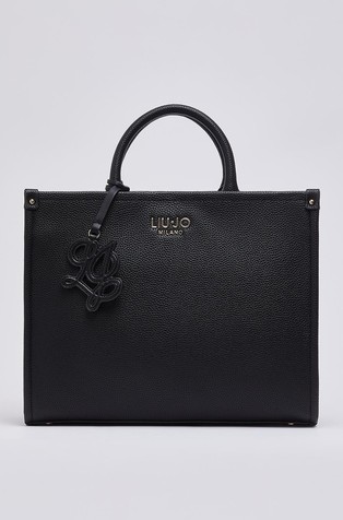 Medium tote torbica z logo obeskom