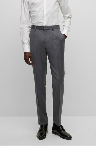 Formal trousers in virgin-wool serge