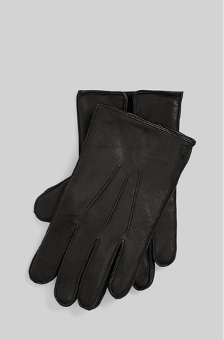 Insulated Leather Touch Screen Gloves