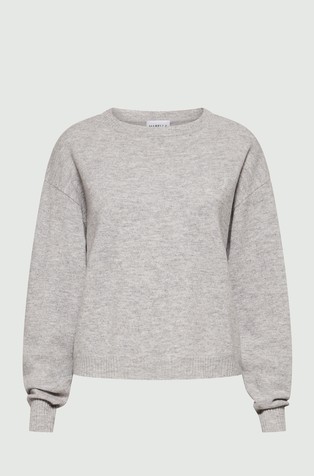 Volnen pulover s spuščenimi rameni