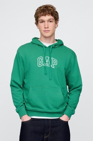 Gap logo moški pulover s kapuco