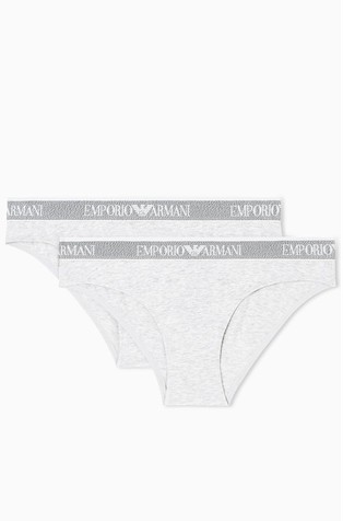 ASV paket 2 spodnjih hlačk iz organskega bombaža z logo pasom