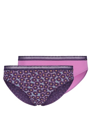 Bamboo Lace Print paket 2 spodnjih hlačk