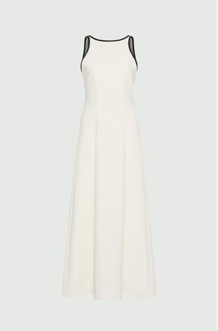 Art. 365 satenasta obleka z izrezom na hrbtu