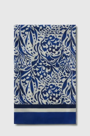 Muslin foulard with print