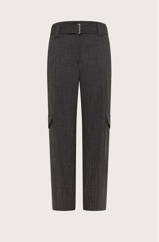 Combed flannel cargo pants