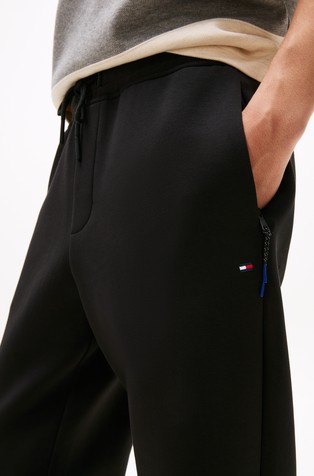 TOMMY HILFIGER Trenirka iz bombažne mešanice Črna - Black 3