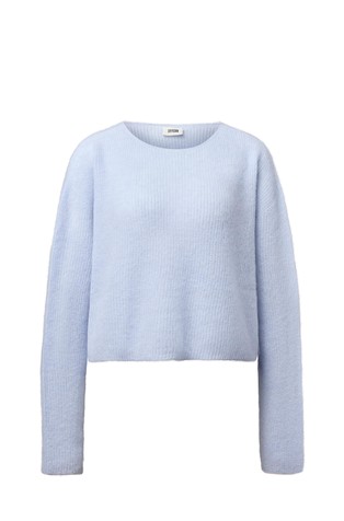 Alpaca-blend knit sweater