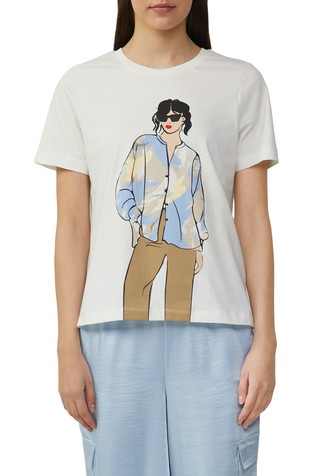 Cotton T-shirt in a relaxed fit with a front print