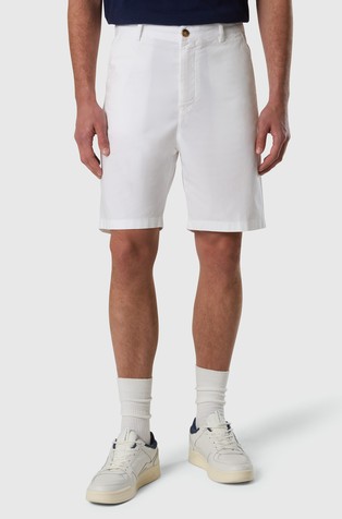 Stretch cotton poplin chino shorts