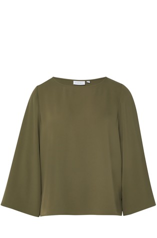 Plapolajoča bluza s širokimi rokavi